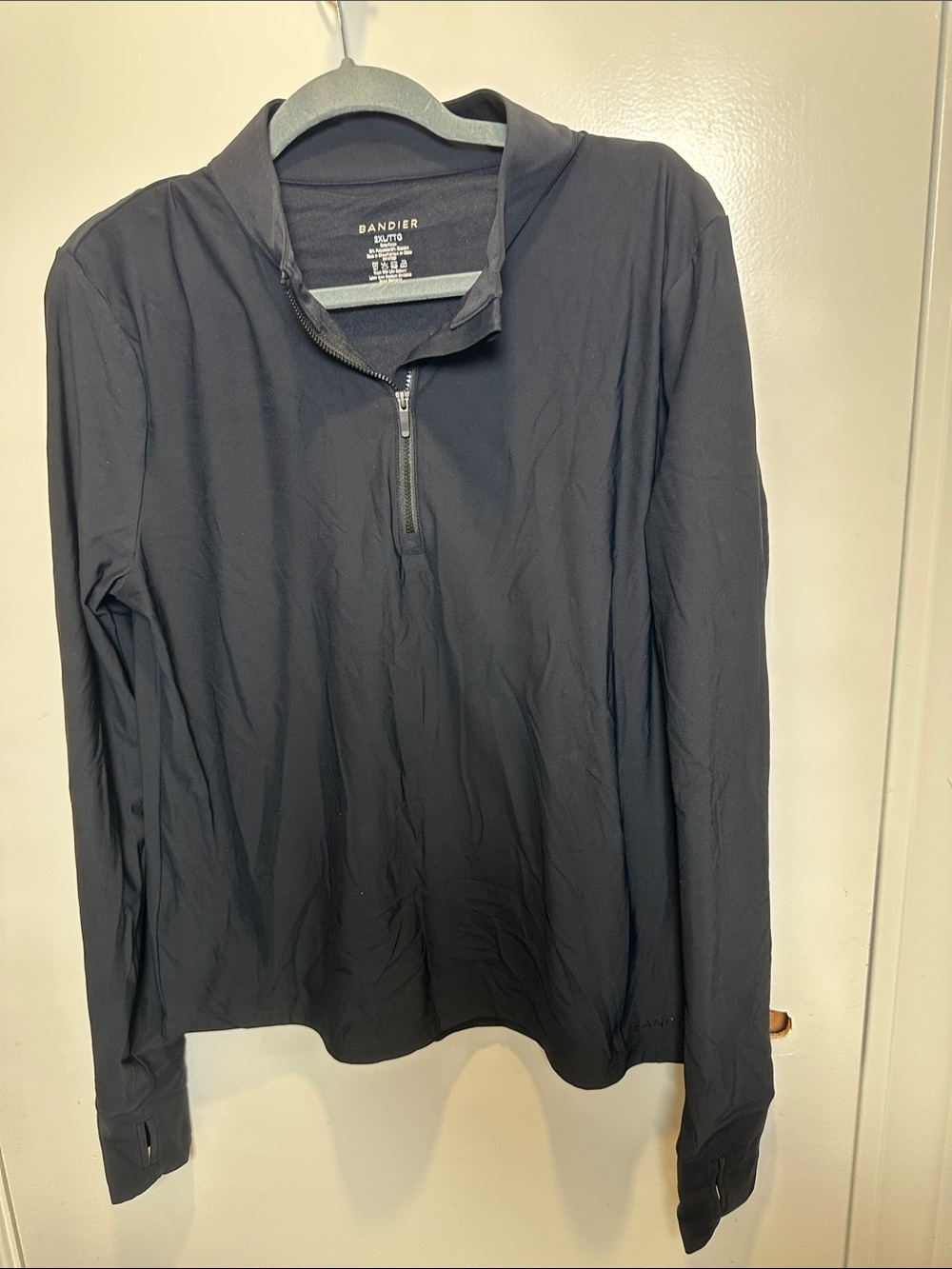 Bandier Women's Black Quarter-Zip Performance Pullover (61)